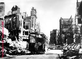 Dresden bombed street